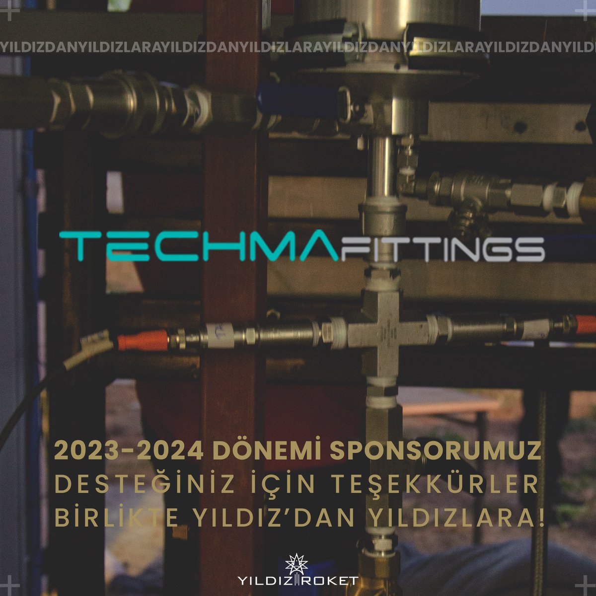 "Ülkemiz adına ne yapabiliriz?" diyerek çıktığımız bu yolda bizleri destekleyen ALTIN sponsorumuz Tekma Teknik Malzeme ve Sayın Görkem AKARIRMAK'a sonsuz teşekkür ederiz.      

Hep birlikte "Yıldız'dan Yıldızlara"💫🚀

<a href="/YildizEdu/">Yıldız Teknik Üniversitesi</a>
<a href="/eyupdebik/">Prof. Dr. Eyüp Debik</a>
<a href="/ytumaktek/">Makine Teknolojileri Kulübü</a>