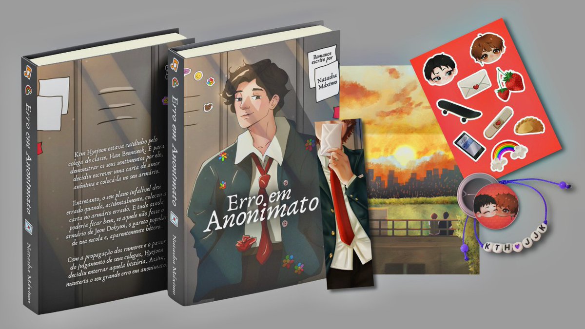 detalhes sobre o livro físico de Erro em Anonimato 💌
No PIX: R$62,00 (Desconto de 5%)
No Cartão ou Boleto: R$67,00, acaba dia 15 de Nov.
site para compra, acompanhamento do seu pedido e detalhes adicionais: encurtador.com.br/2POzf
link da fic: wattpad.com/story/22102621…