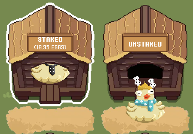 Uncertain about the market but want to guarantee you raise a profitable POK &amp; farm juicy $PEGG APR?

Mint both a Call &amp; Put Option, then use the #PokPok PAYG model to observe your trades &amp; manage risk.

With 35k% APR for staked POKs, recoup your initial investment in just 1 day!