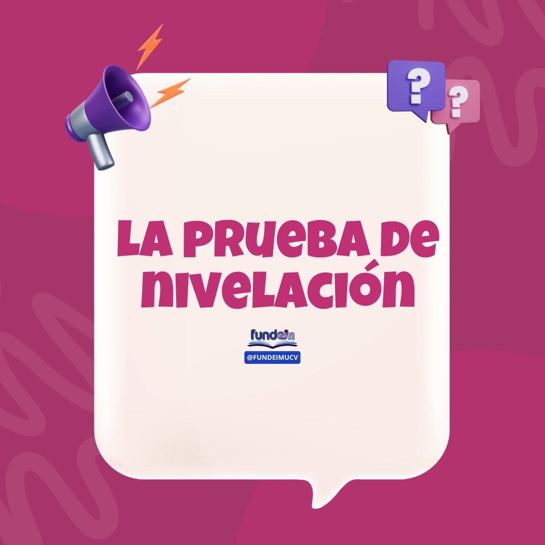 Fundeim's tweet photo. Estamos trabajando en habilitar la Prueba de Nivelación para los Horarios Sabatinos, en cuanto podamos hacerla lo anunciaremos 👀 https://t.co/rygWbiErax
