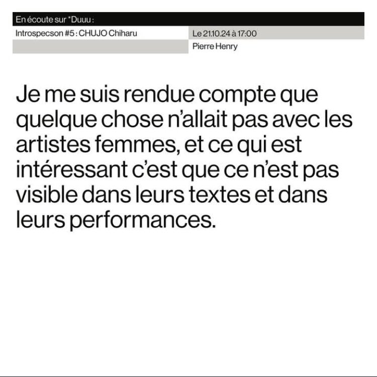 PierreHRY's tweet photo. Entretien sur *Duuu radio avec @chihhha qui me parle entre autres des artistes femmes, idoles, féminismes et de l’industrie musicale au Japon

Introspecson #5 à 17h et en écoute ici : https://t.co/ErohInvqIY https://t.co/yR2Qd1bebu