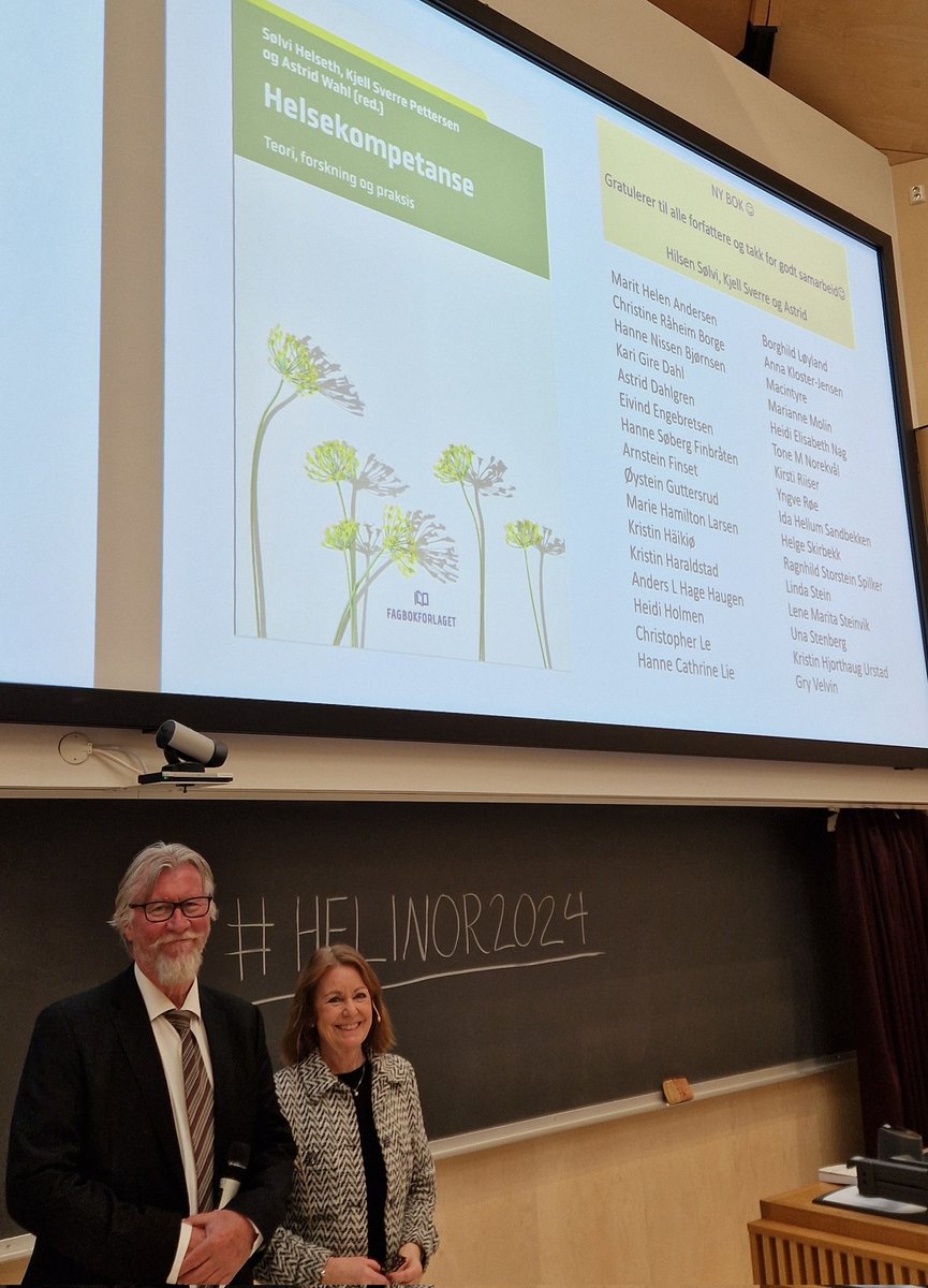 Helinor (@helinorresearch) on Twitter photo Et av høydepunktene på #HELINOR2024 er lanseringen av den første norske læreboken om #helsekompetanse ved to av bokens tre redaktører. #helsekompetanseboka <a href="/Fagbokforlaget/">Fagbokforlaget</a> Et av høydepunktene på #HELINOR2024 er lanseringen av den første norske læreboken om #helsekompetanse ved to av bokens tre redaktører. #helsekompetanseboka <a href="/Fagbokforlaget/">Fagbokforlaget</a>