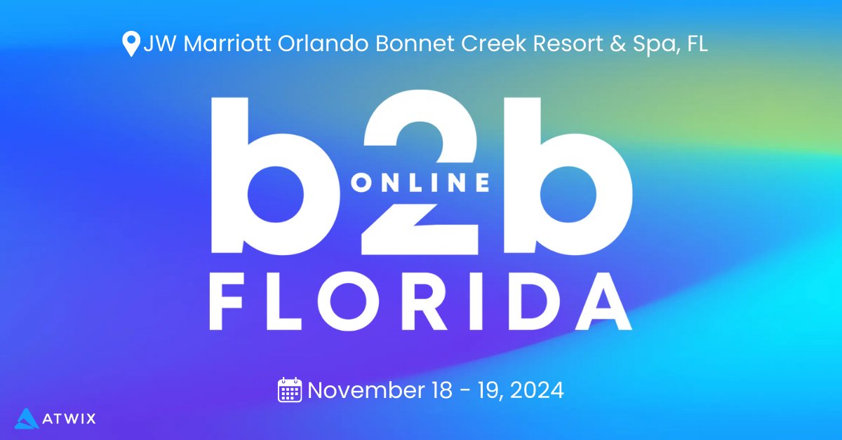 🎤 Ben Rudnick, VP of Digital Transformation at Atwix, is speaking at B2B Online Florida on Nov 18! Don’t miss insights on B2B metrics and digital transformation.

#B2BOnline #Atwix #DigitalTransformation #eCommerce

👉 b2bmarketingeast.wbresearch.com