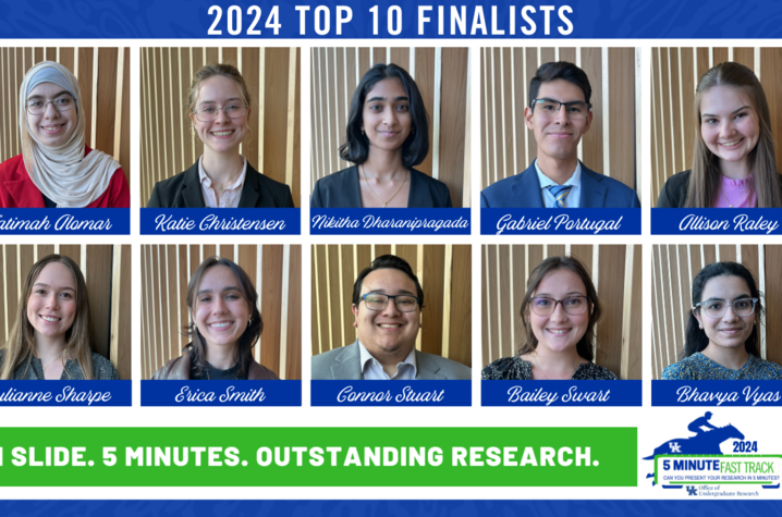 UK Research (@researchky) on Twitter photo <a href="/UKUGR/">UK UGR</a> has announced the 10 undergraduate students who have been selected as 5-Minute Fast Track Research Competition finalists. Finalists will present their research in five minutes in front of a panel of judges and a live audience on Oct 21.
Learn more: research.uky.edu/news/10-studen… <a href="/UKUGR/">UK UGR</a> has announced the 10 undergraduate students who have been selected as 5-Minute Fast Track Research Competition finalists. Finalists will present their research in five minutes in front of a panel of judges and a live audience on Oct 21.
Learn more: research.uky.edu/news/10-studen…