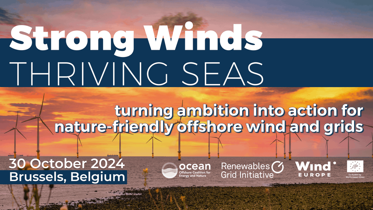 🗓 10 days to go until #ThrivingSeas2024🌊

Join us to discuss needed actions to achieve Europe’s #offshore wind, #grid &amp; #biodiversity targets in harmony - we've planned panels, keynotes, an inspiring fair, networking opportunities &amp; more!

💡Register👉eventbrite.com/e/strong-winds…