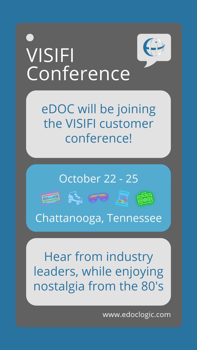 eDOCInnovations's tweet image. We&apos;re hitting the road and coming to the VISIFI Conference! Stop by our tables to say hi to the team and learn more about what eDOC Innovations has in store for this upcoming year! 

#eDOC #CheckLogic #DigitalTransactions #SignAnywhere #eSignatures #eDOCSignature