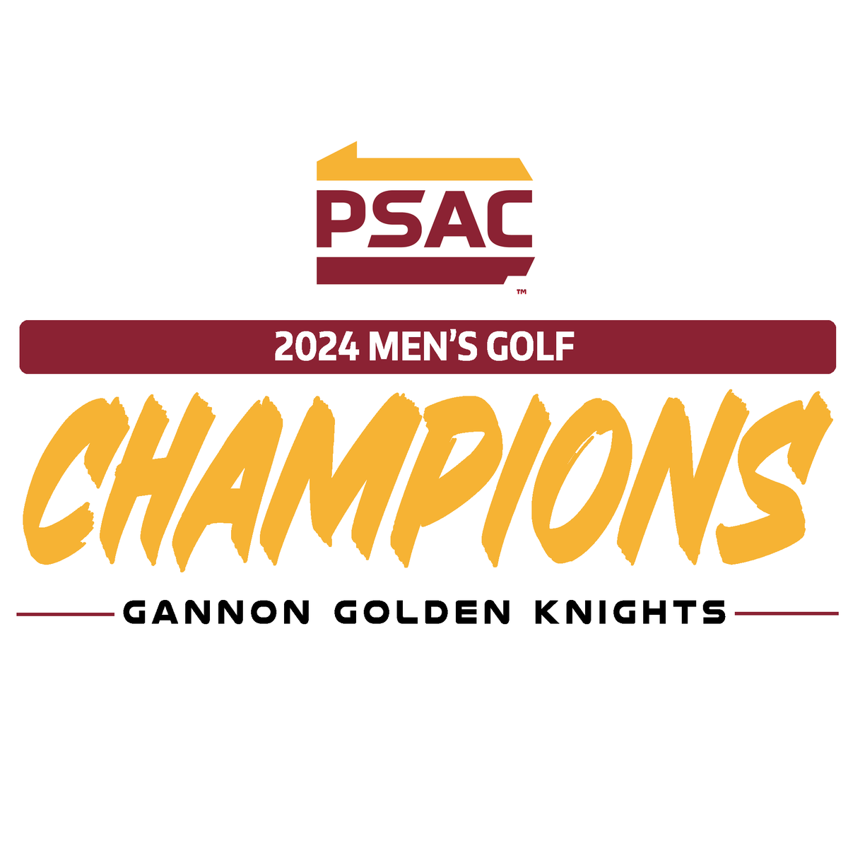 PSAC Sports (@psacsports) on Twitter photo MEN'S GOLF: Don't forget to celebrate <a href="/GUKnights/">Gannon Athletics</a>' Men's Golf 2024 PSAC Championship with some gear!
Shop here:
๐tinyurl.com/27v6vtdv MEN'S GOLF: Don't forget to celebrate <a href="/GUKnights/">Gannon Athletics</a>' Men's Golf 2024 PSAC Championship with some gear!
Shop here:
๐tinyurl.com/27v6vtdv