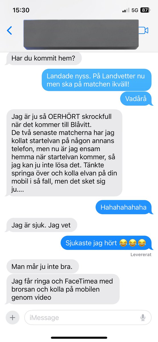 Min granne hörde precis av sig…

Man måste älska supportrar.