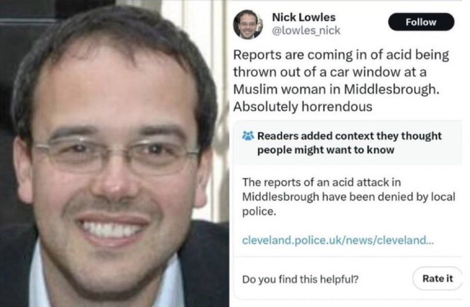 benonwine's tweet photo. Why wasn’t Nick Lowles sent to prison for fuelling the Riots and spreading misinformation but concerned Grandad Peter Lynch was given over 2 years? https://t.co/xZlXtqY6F3