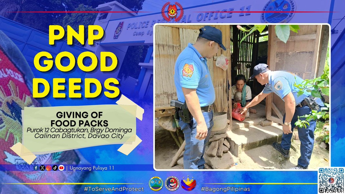 davao_pcadg's tweet photo. PNP GOOD DEEDS | DCPO R-PSB Team Barangay Dominga, Calinan District

**Para sa iba pang detalye, bisitahin:
https://t.co/JJfuEMZvga

#PNPGoodDeeds
#TeamPRO11
#ToServeAndProtect
#BagongPilipinas 
#UgnayangPulisya11
#DitoSaBagongPilipinasAngGustoNgPulisLigtasKa https://t.co/kLn8GcaOPq