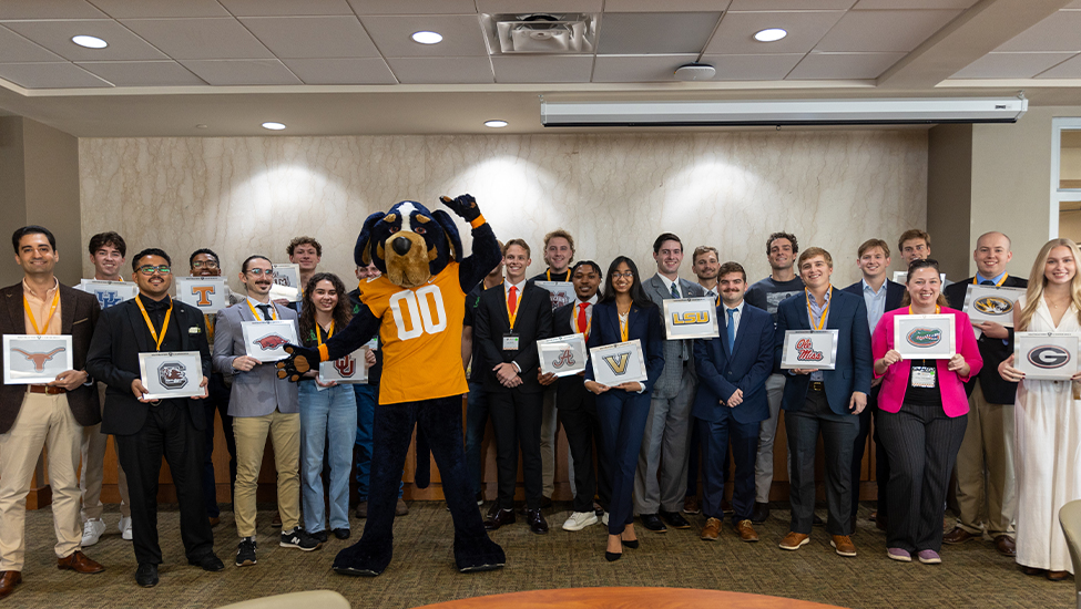 AndersonCEI's tweet photo. It was such an honor for us to host @TheSECU Student Pitch Competition this year! With $25,000 on the line, this competition pits student teams representing each of the 16 SEC universities against one another in a pitch competition.

Read more: https://t.co/mbAficbPFI https://t.co/SyNQut1f5Q