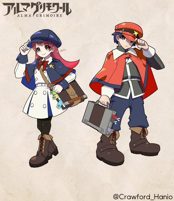 アルマグリモワールのプレイヤーは男女から選ぶことができます!
※どちらの主人公でもシナリオはほとんど変わりません。
※開発中のデザインのため、リリース時のデザインとは異なる場合があります。
 #アルマグリモワール 