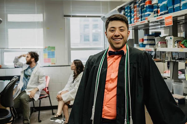 Dept. of Biology alumnus Jorge Moreno was born into a migrant family &amp; entered Iowa as a 1st-generation student. After faltering initially, he earned multiple degrees &amp; is now a research scientist attempting to unlock the molecular secrets to immortality. stories.uiowa.edu/jorge-moreno-r…