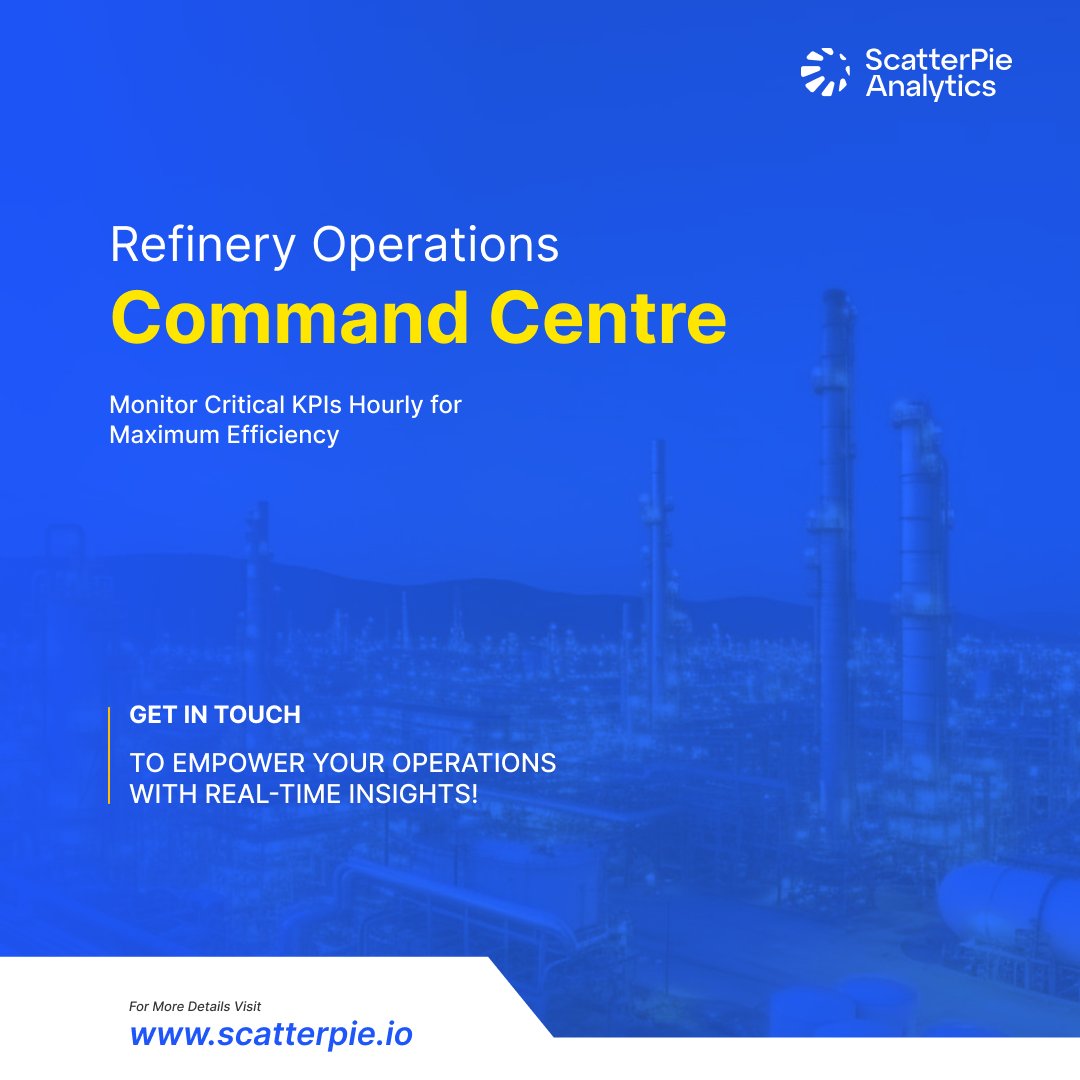 WeAreScatterPie's tweet photo. Monitor KPIs Hourly for Maximum Efficiency!

Our Command Centre lets you monitor hourly KPIs with real-time insights into energy, maintenance, safety, and hydrocarbon flow, optimizing efficiency and reducing risks.

Get in Touch to Empower Your Operations! https://t.co/tU2tXtAq4O