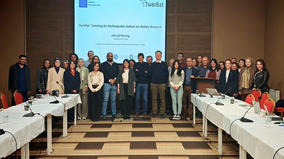 AK Adelhelm (@adelhelm_group) on Twitter photo Last week, the kick-off meeting for the TwinBat project took place! Great collaborations between <a href="/GtuEduTr/">Gebze Teknik Ăniversitesi</a> (<a href="/rezandc/">Rezan Demir-Cakan</a>), LRCS and <a href="/TiamatEnergy/">TIAMAT Energy</a> will take place to develop further Na-ion technology!
#sodium #battchat Last week, the kick-off meeting for the TwinBat project took place! Great collaborations between <a href="/GtuEduTr/">Gebze Teknik Ăniversitesi</a> (<a href="/rezandc/">Rezan Demir-Cakan</a>), LRCS and <a href="/TiamatEnergy/">TIAMAT Energy</a> will take place to develop further Na-ion technology!
#sodium #battchat