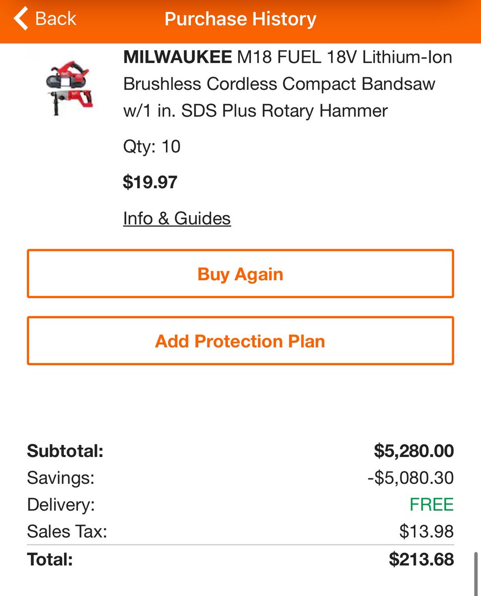 BandarsBounties's tweet photo. Milwaukee Tool Bundles were 95% off this morning  🔨🛠️

You had to be there https://t.co/fo6gfzblbp