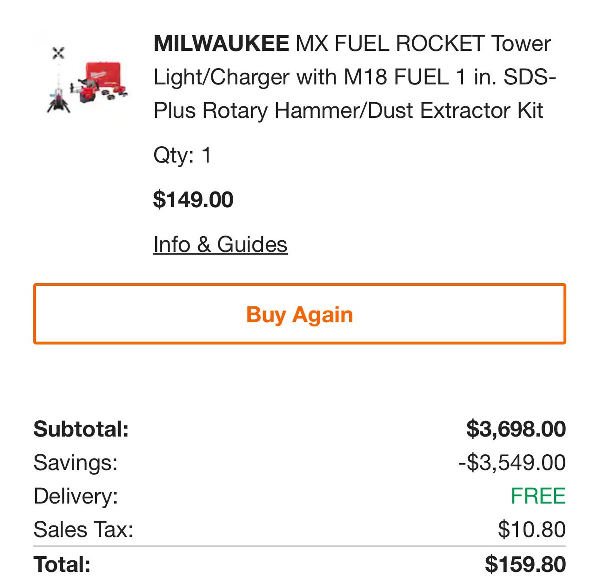 BandarsBounties's tweet photo. Milwaukee Tool Bundles were 95% off this morning  🔨🛠️

You had to be there https://t.co/fo6gfzblbp