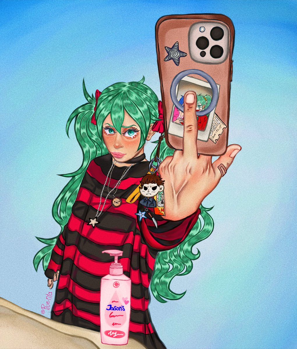 Pluenta's tweet photo. @sleazy_art Hii!! You can call me koshi, and I draw fanarts of vocaloid, horror video games, etc! https://t.co/33jC9v531y