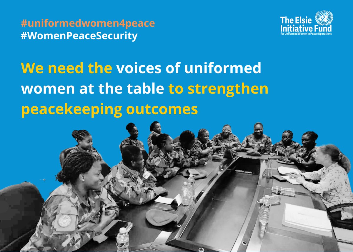 For sustainable peace, we need the voices of #Uniformedwomen at the table. 

Their contributions bring a gender lens, promote human rights, and strengthen peacekeeping outcomes. 

We MUST break down barriers &amp; ensure women have #equalopportunities to serve. 

#WomenPeaceSecurity