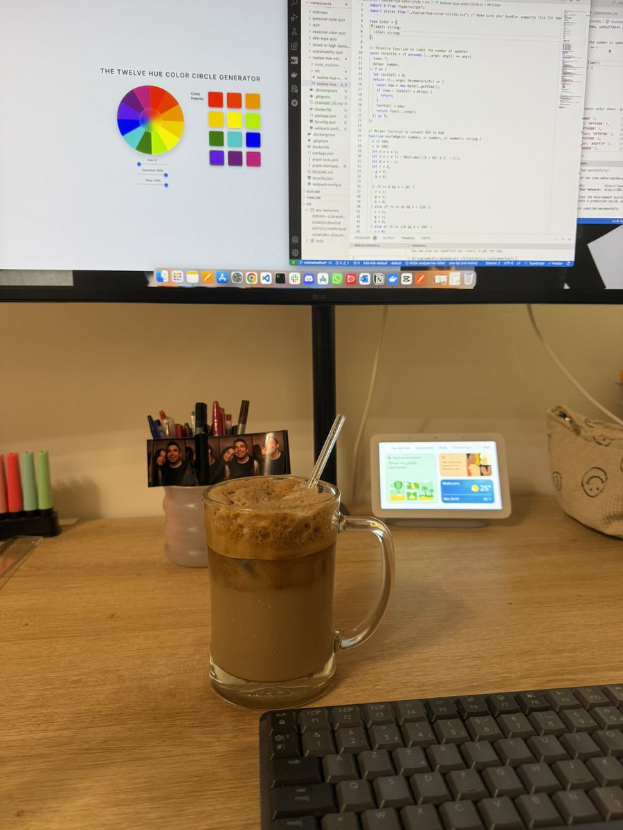 idilcodes's tweet photo. Happy Monday everyone ! 

Today I’m getting my energy from this huge coffee thanks to the cutest barista @yagcidev 

Working remotely is cool but working remotely with your partner is cooler 🫶🏼 https://t.co/kBjnfhuski