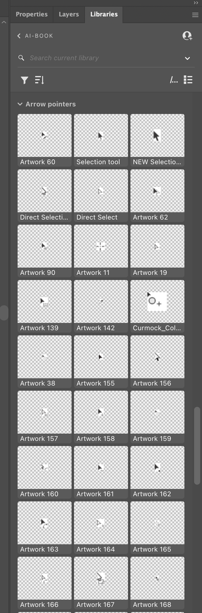 AskBrianWood's tweet photo. I've stopped using #CreativeCloud Libraries. The icon thumbnails are impossibly small. #oldschool  copying and pasting between documents! 

And no—I'm not going to the website to see them. And no—naming doesn't help when you have 6 trillion pointers ....@creativecloud https://t.co/8niHOwc1o8