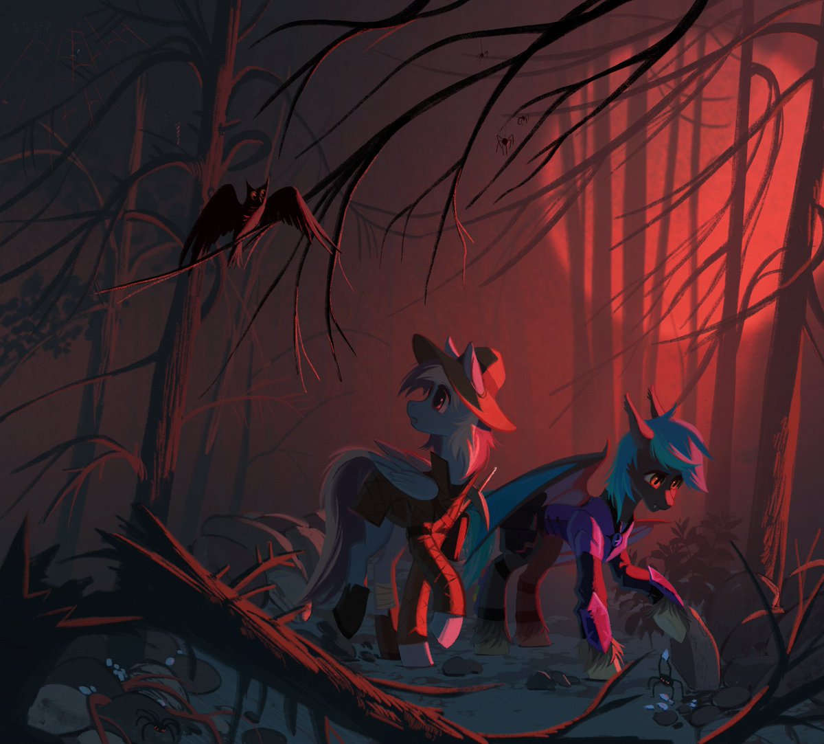 for <a href="/comboreckless/">reckless</a> 
twin peaks vibe 

#mlpart #ych #MLP