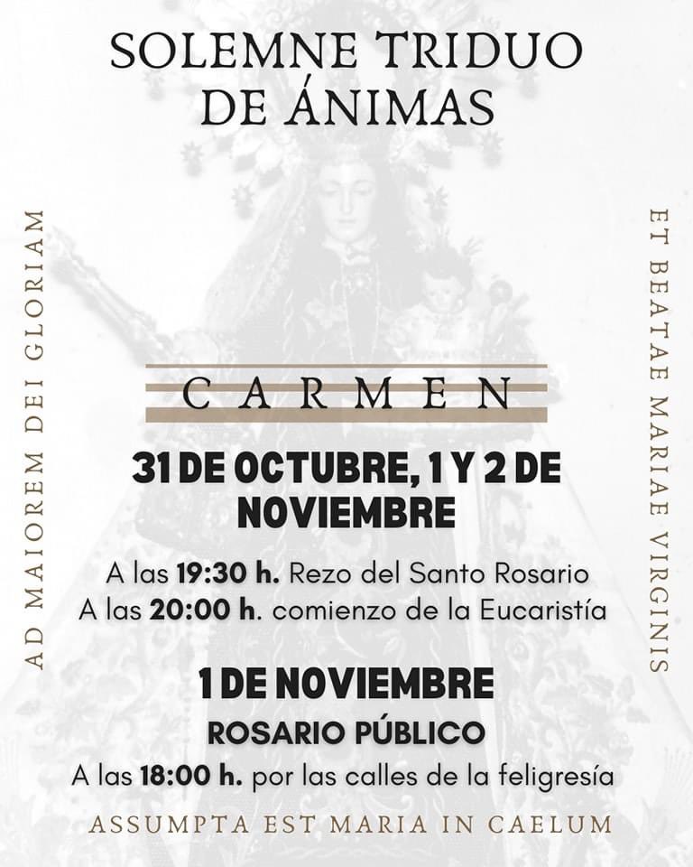 #ACTUALIDAD 
Cultos de la Hermandad del Carmen de San Sebastián