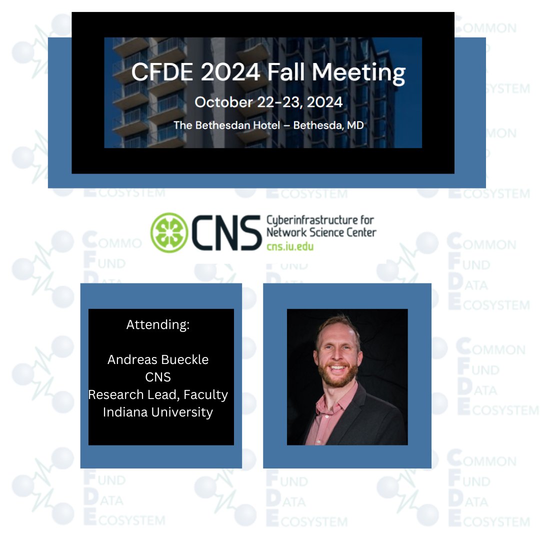 cnscenter's tweet photo. CNS @AndreasBueckle will be attending the CFDE Meeting a opportunity to get together &amp; discuss strategic issues for Common Fund programs &amp; goals for the upcoming year. Agenda features upcoming data from Bridge2AI, SenNet, HubMAP &amp; MoTrPAC #HuBMAP #SenNet #CFDE #CNS #Visulazation https://t.co/Hb6TKx6pBN
