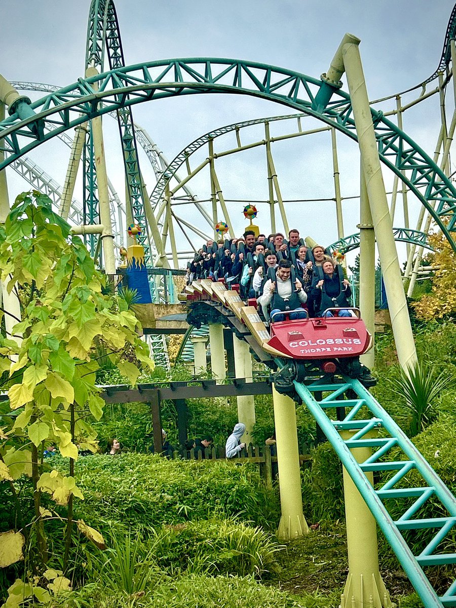 Dusting off the morning cobwebs with a ride on Colossus. Went front row and the ride experience was excellent 🎢

#Colossus 
#thorpeparkfrightnights 
#thorpepark 
#intamin