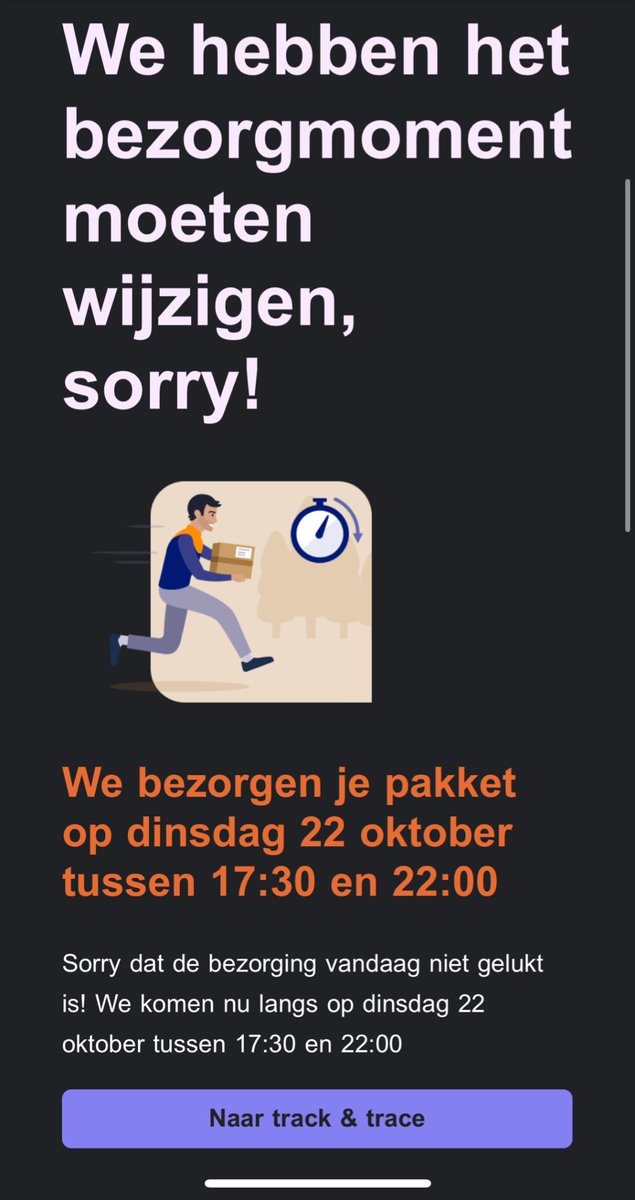 strnbrg's tweet photo. @PostNL Wanneer komt dit pakket aan? Morgen of toch vandaag? https://t.co/U6gvlTl9hc