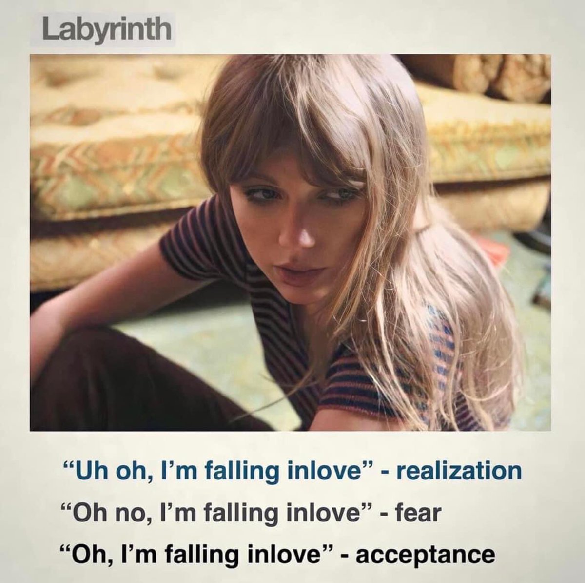 Happy two years since taylor swift invented the 3 stages of falling in love