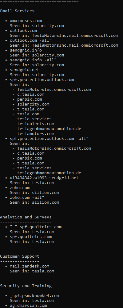 nullenc0de's tweet image. I made a new tool called ServiceLens that maps services linked to a target&apos;s domain. This gives me insight into a good phishing template for the customer.

Spending time on a good template that mixes in with the normal traffic helps a lot.

github.com/nullenc0de/ser…

Screenshot: