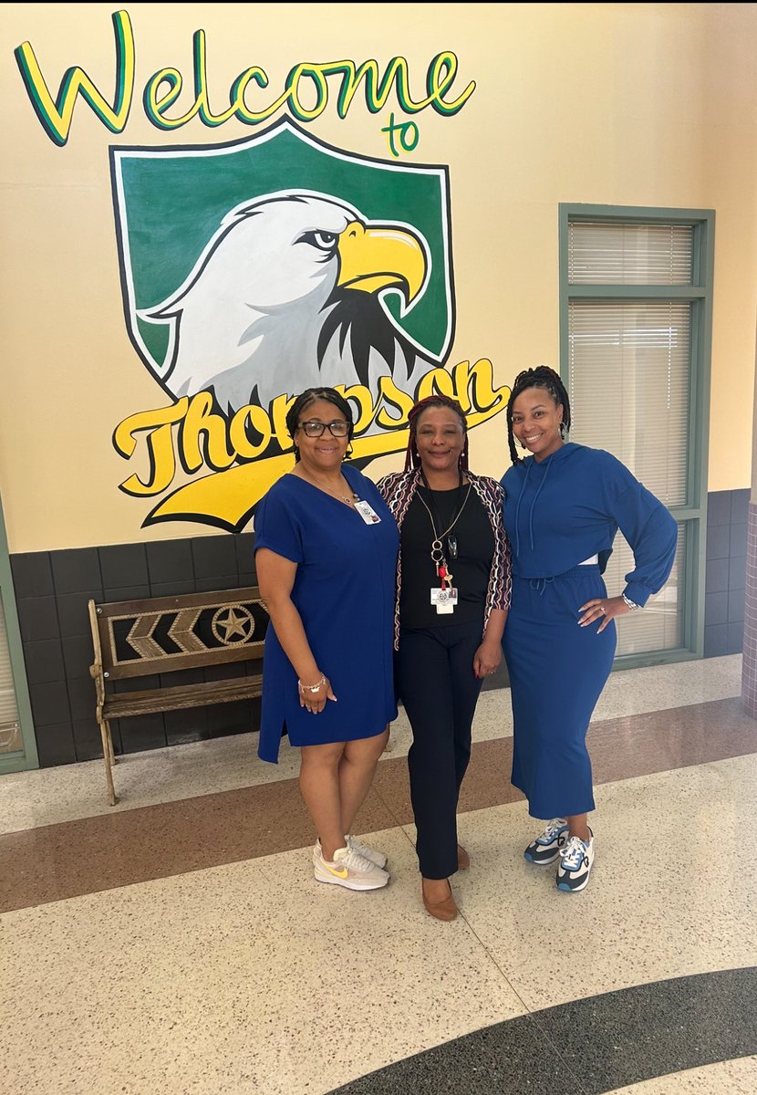 This week is Character Counts Week! Each day we encourage students to wear a color to represent a positive character trait. Today’s color is BLUE for TRUSTWORTHINESS!! Admin team came through with our shades of blue! 😊💙💙
<a href="/nwhite4002/">Nastassya White</a> <a href="/Thompsonhisd/">Ruby L. Thompson ES</a>