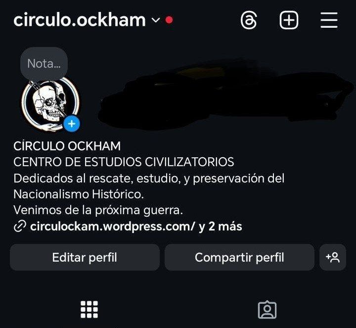 COMUNICADO.-
Se habilita la cuenta oficial de Instagram para mayor difusión. 

instagram.com/circulo.ockham…