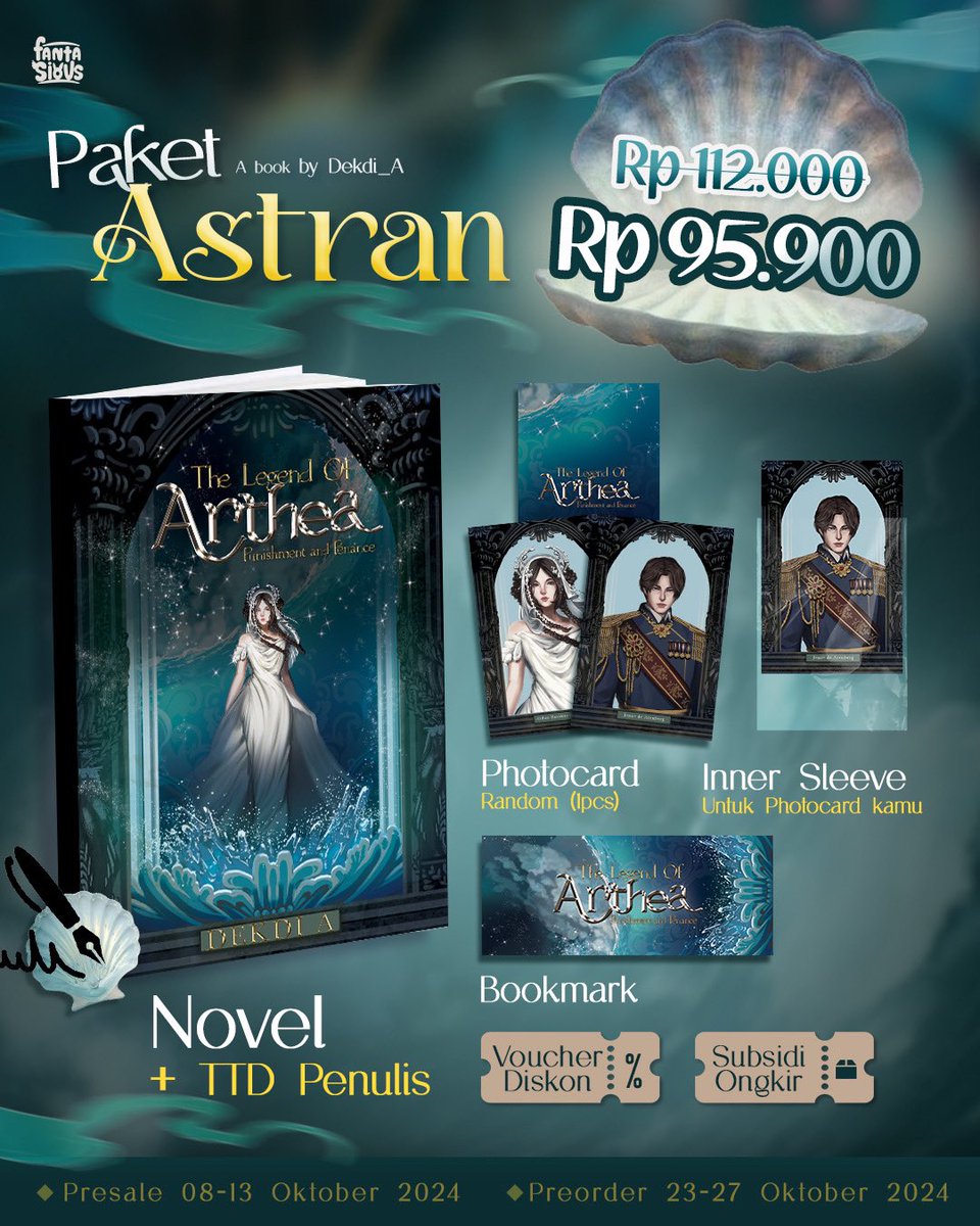 Preorder buku Arthea akan di mulai, 23 Oktober 2024! 

Link pesan: 

linktr.ee/bukuthelegendo…