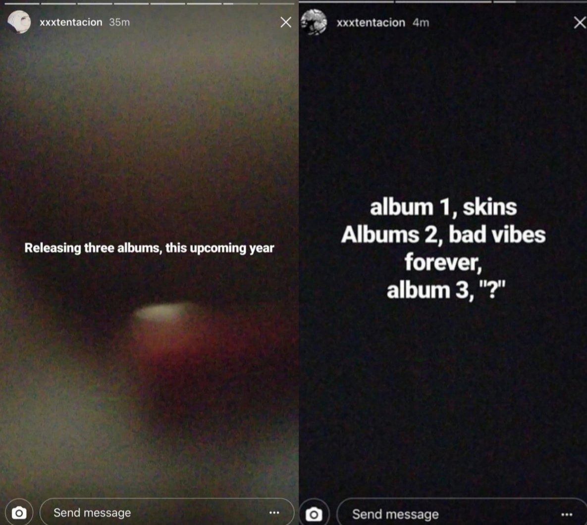 atiofficial_'s tweet photo. XXXTentacion originally planned to release three albums in 2018

- skins 
- bad vibes forever
- ? https://t.co/5Z375rXpmD