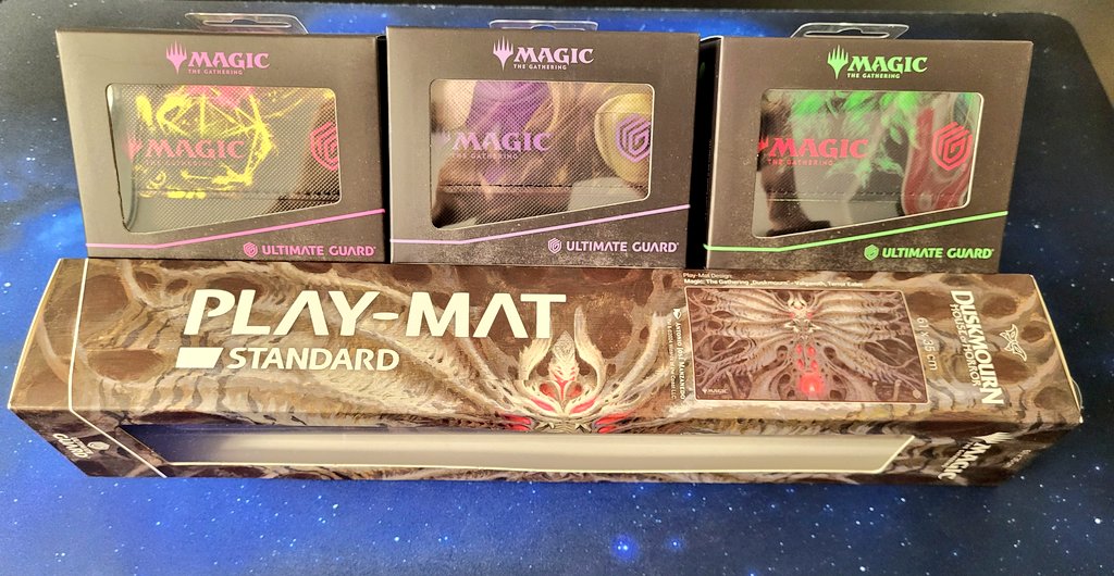 Eisenherz (@eisenherzmtg) on Twitter photo 🌟 TEAM UG 🌟
I'm proud to announce that I'm now part of the <a href="/UltimateGuard/">Ultimate Guard</a> team. To celebrate my new sponsorship we're giving away 3 Duskmorn 100+ Sidewinders & 1 Playmat to a lucky winner.
To participate...
👍 Like
🔁 Share
⌨️ Comment
👋 Follow
Winner will be drawn on sunday! 🌟 TEAM UG 🌟
I'm proud to announce that I'm now part of the <a href="/UltimateGuard/">Ultimate Guard</a> team. To celebrate my new sponsorship we're giving away 3 Duskmorn 100+ Sidewinders & 1 Playmat to a lucky winner.
To participate...
👍 Like
🔁 Share
⌨️ Comment
👋 Follow
Winner will be drawn on sunday!