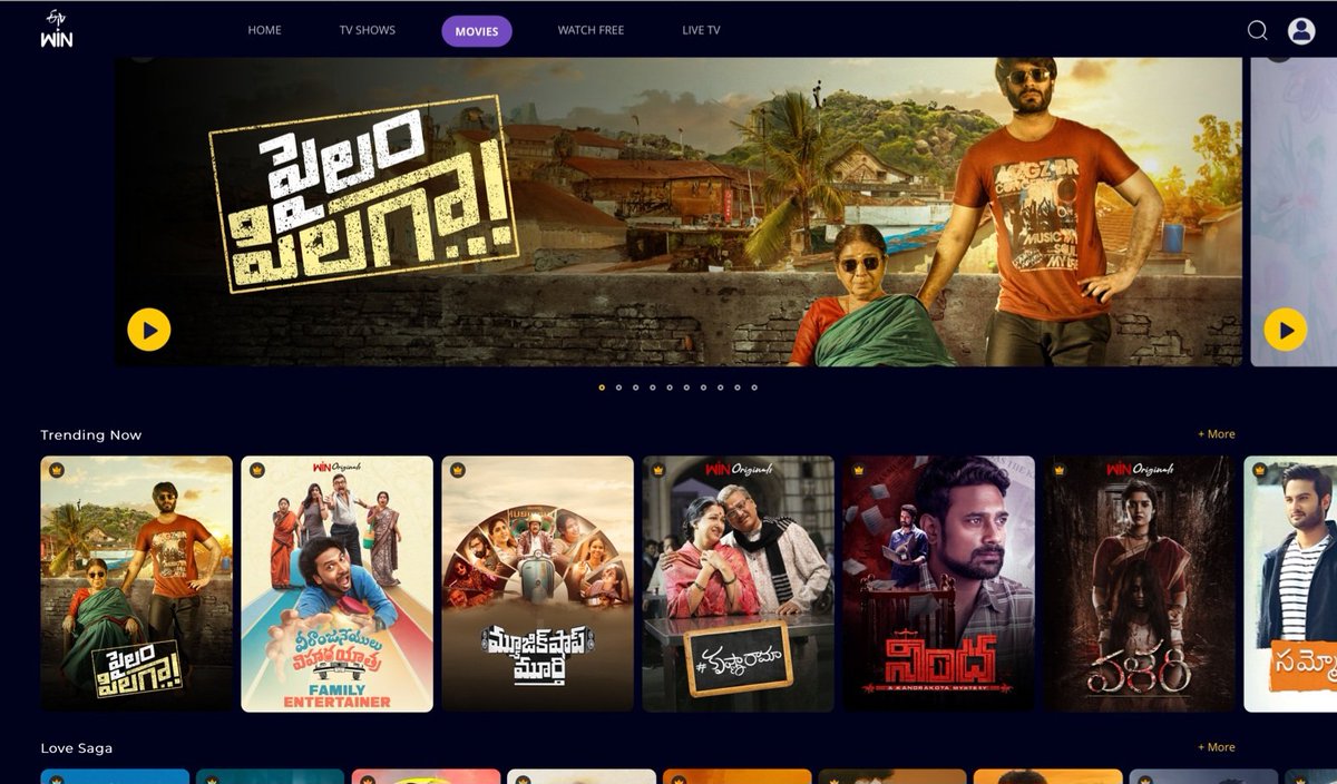 HappyHorseFilms's tweet photo. Pailam Pilaga trending on @etvwin.. getting a super good response. 
Watch and enjoy the fun filled, emotional journey of Shiva from Kothula gutta.
@AnandGurramHHF @SreedharSri4u 
#pailampilaga #happyhorsefilms https://t.co/39L6tTPv54