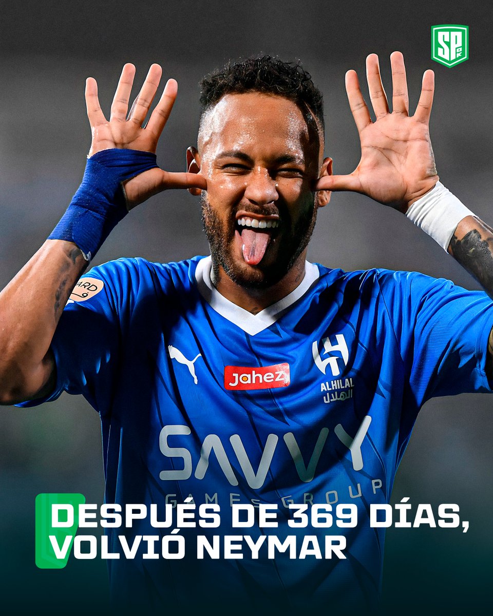 sepegook's tweet image. A los 76 minutos de partido entre Al-Hilal ante Al-Ain por la Champions League de Asia, Neymar Jr hizo su ingreso al campo tras más de un año de lesión.

El brasileño casi anota en la primera ocasión que tuvo.

𝗕𝗜𝗘𝗡𝗩𝗘𝗡𝗜𝗗𝗢 𝗙Ú𝗧𝗕𝗢𝗟. 🇧🇷👑