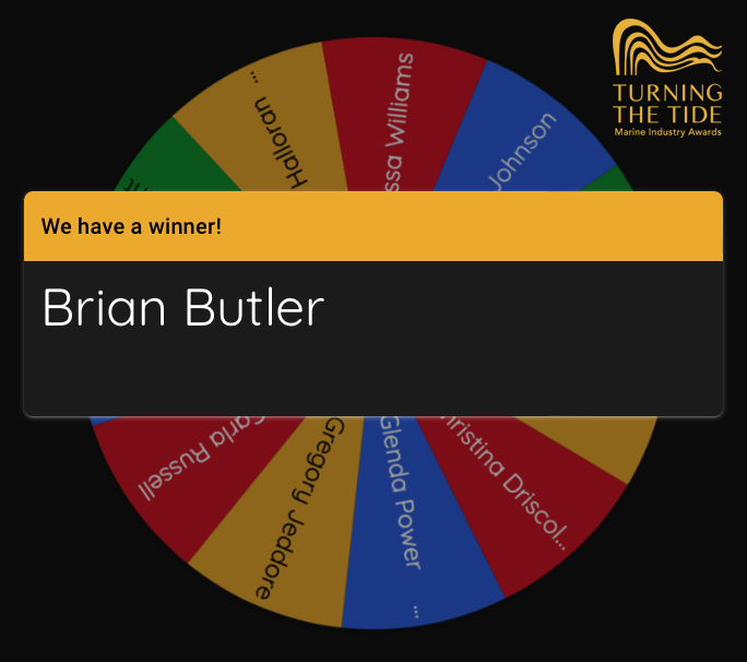 🌊 Exciting News! 🎉

Thank you to everyone who participated in our survey for the 2024 Turning the Tide Marine Industry Awards gala! 🏆 Congratulations to Brian Butler for winning our survey draw! 🎁 ⚓

#TurningTheTide #WinnerAnnouncement #ThankYou #SurveyDraw #Congratulations