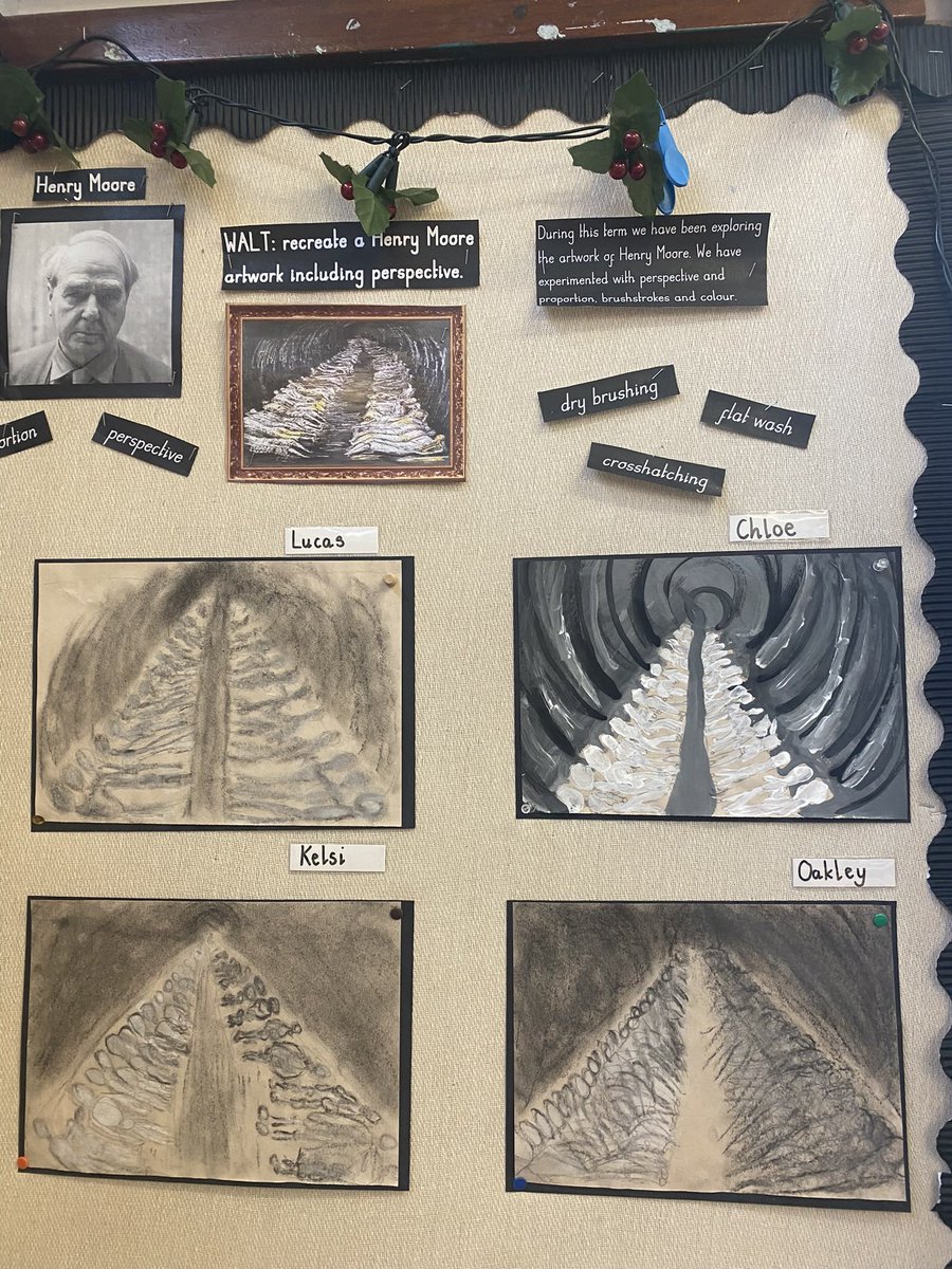 Proud of these beautiful pieces of art by my lovely Year 6s. They are a talented bunch. #year6 #primaryart #henrymoore #shelterdrawings <a href="/FoleyPAcademy/">Foley Park Primary Academy</a>