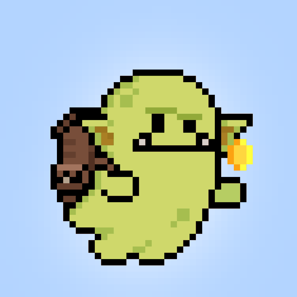 ConsensHaus's tweet photo. Minted a few ghosts today. Among them is this special guy. @deadpixels_club is about to go Goblin MODE https://t.co/euifukioZw