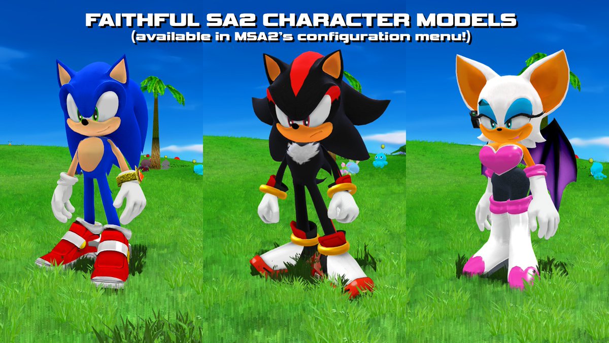 MentorDex's tweet image. HEY YOU! Ever think SA2 could get any better? Say no more.
Introducing... Modern SA2: The Trial v3, now available on Gamebanana! Please check the 2nd image on the site to see how to setup the mod manager & read the mod page so you know what you're in for!
gamebanana.com/mods/549654