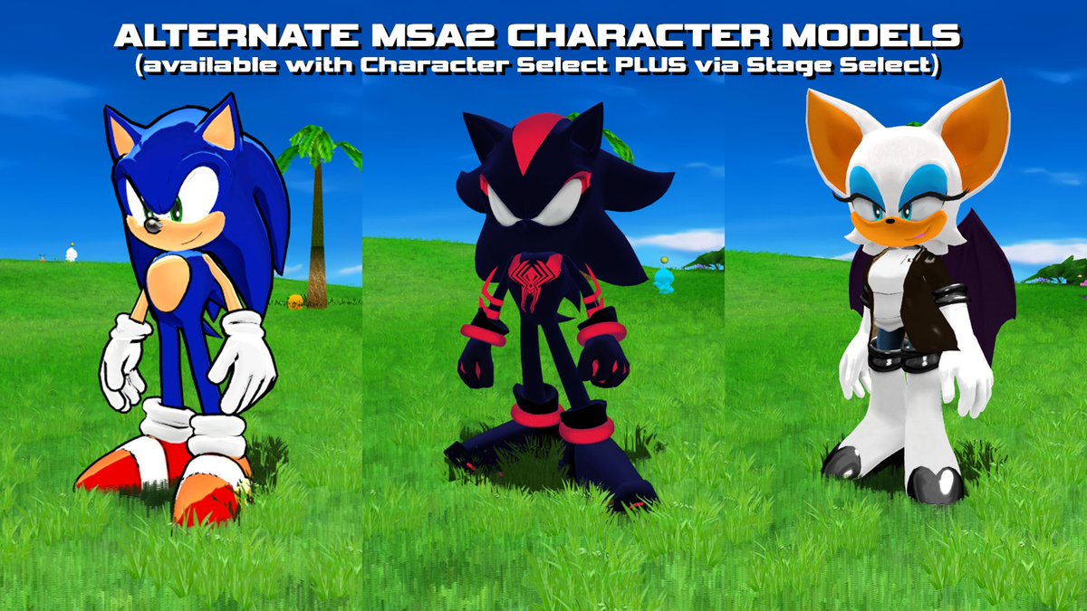 MentorDex's tweet image. HEY YOU! Ever think SA2 could get any better? Say no more.
Introducing... Modern SA2: The Trial v3, now available on Gamebanana! Please check the 2nd image on the site to see how to setup the mod manager & read the mod page so you know what you're in for!
gamebanana.com/mods/549654