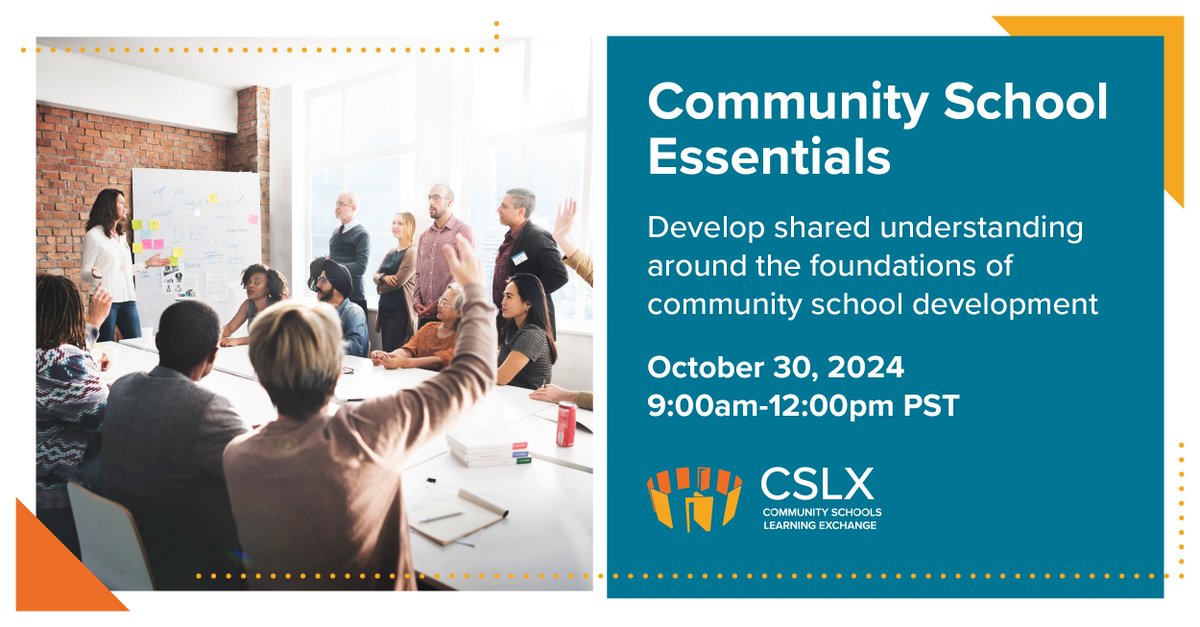 Join us on October 30th from 9:00am-12:00pm PST for our CS Essentials- a 3 hour workshop to help develop shared understanding around the foundations of CS development. Register and learn more here: bit.ly/communityschoo…