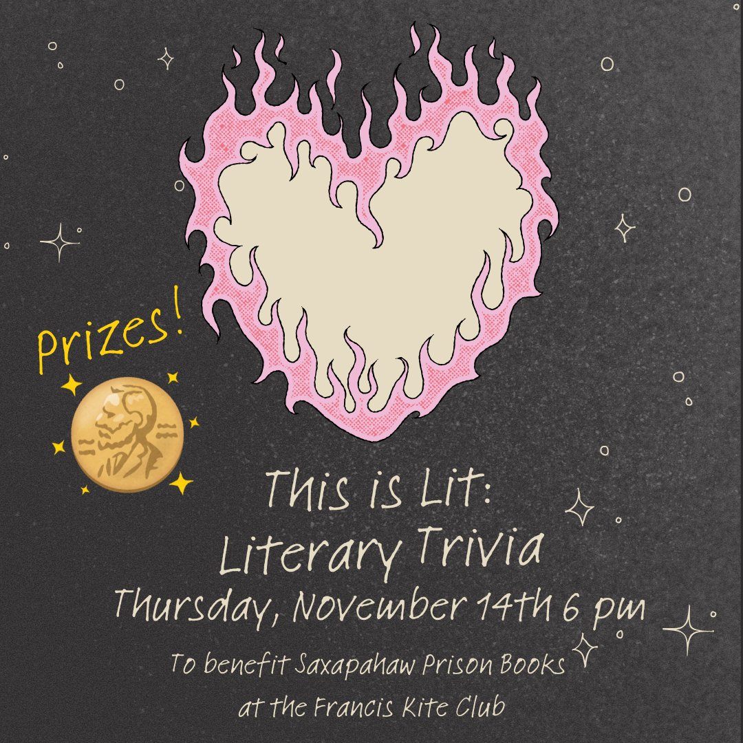 SaxapahawB's tweet image. Display your knowledge! Pimp your game! Win gift certificates from local bookstores! Francis Kite Club 40 Loisaida Ave in the East Village