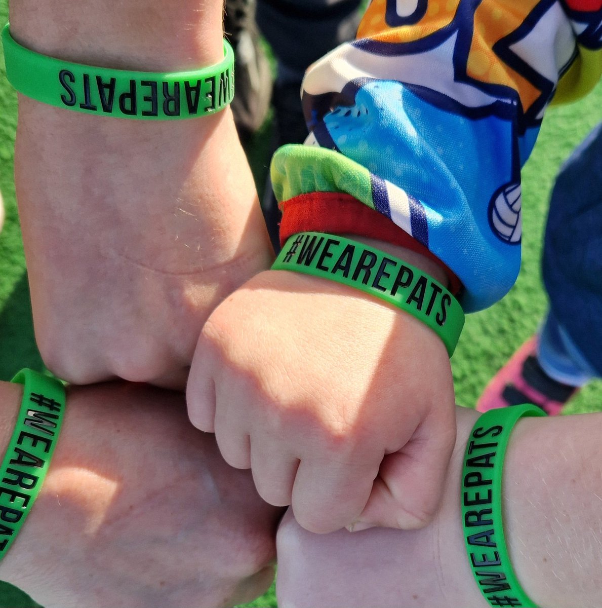 TrickyODGPO's tweet photo. #WEAREPATS Make sure to get your wristband at the Paistí Pats Academy every Sat. https://t.co/eOgQAw0zFg