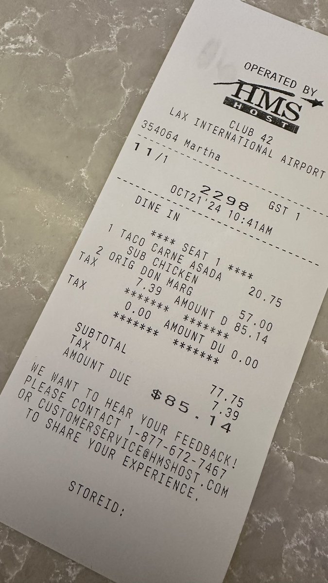 Remind me to never ever get drinks at a layover at LAX again