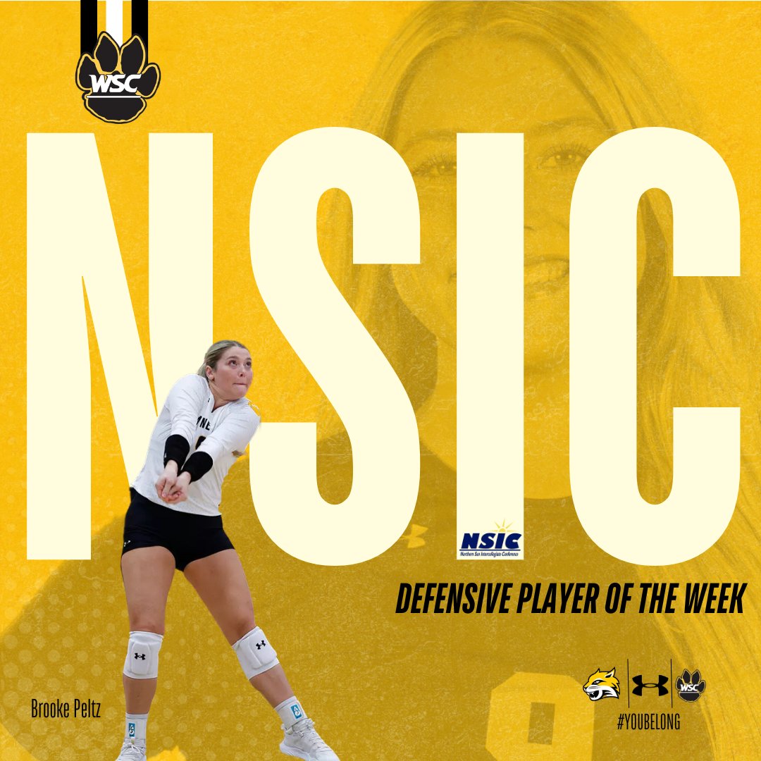 Congrats to Libero, Brooke Peltz, on being named the <a href="/NorthernSunConf/">NSIC</a> Defensive Player of the Week!😺

#YouBelong