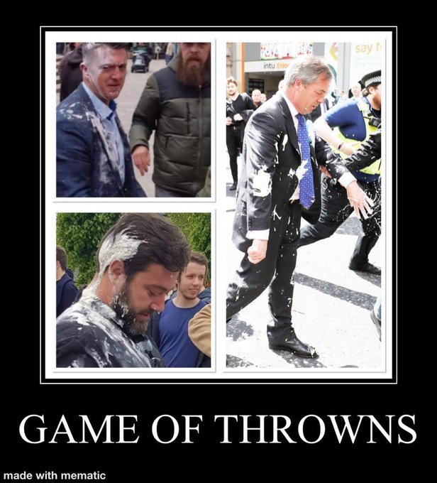localnotail's tweet photo. Tommy Robinson, Nigel Farage & Carl Benjamin (aka Saggy of Acrid)
#SplashTheFash in 2019 https://t.co/rwlg1PCWJq